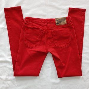 Vigoss Studio Red Skinny Jeans Size 1/2 or 26